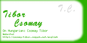 tibor csomay business card